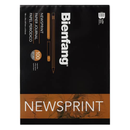 Bienfang&#xAE; Newsprint Paper Pad, 18&#x22; x 24&#x22;